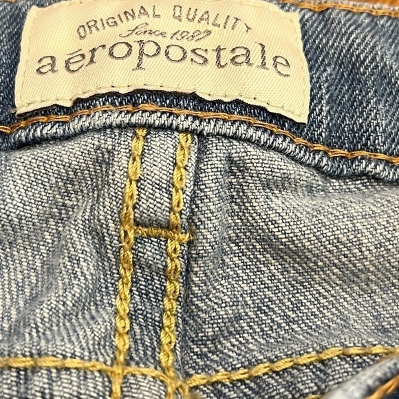 Lot 2 American Eagle Aeropostale Khaki Denim Size 0 XS Shorts Teen Tween School - Picture 14 of 16